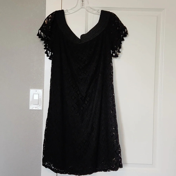 C Cato black lace dress‎ - Picture 1 of 8
